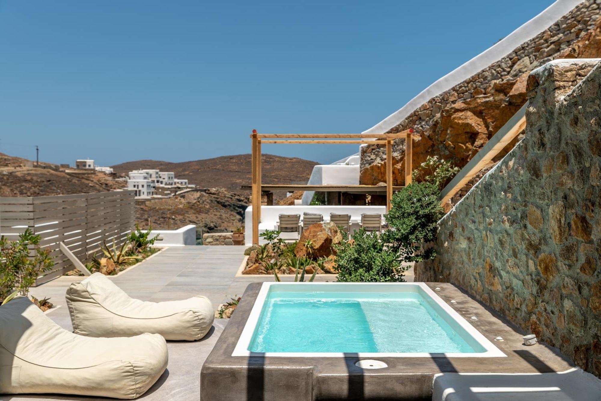 Miramare Suites Mykonos Merchia Beach Bagian luar foto